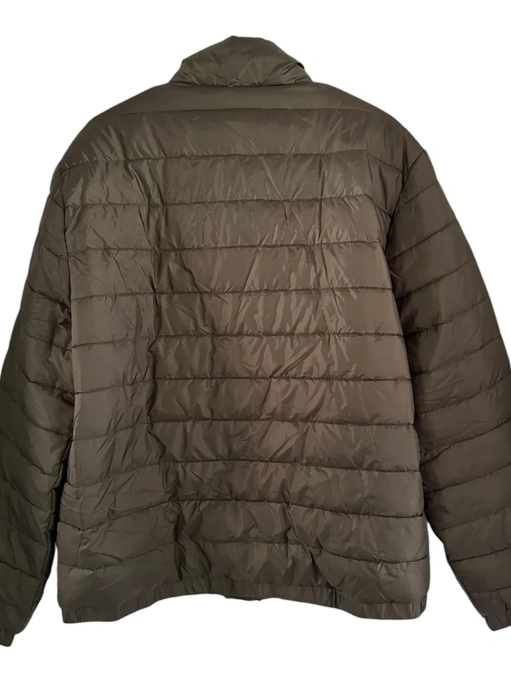 New True Religion Olive Kalamata Logo Puffer Jacket Coat Mens Large $199 105664